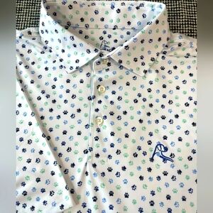 Rhoback "Paw Print" polo in Men's Size XL.
